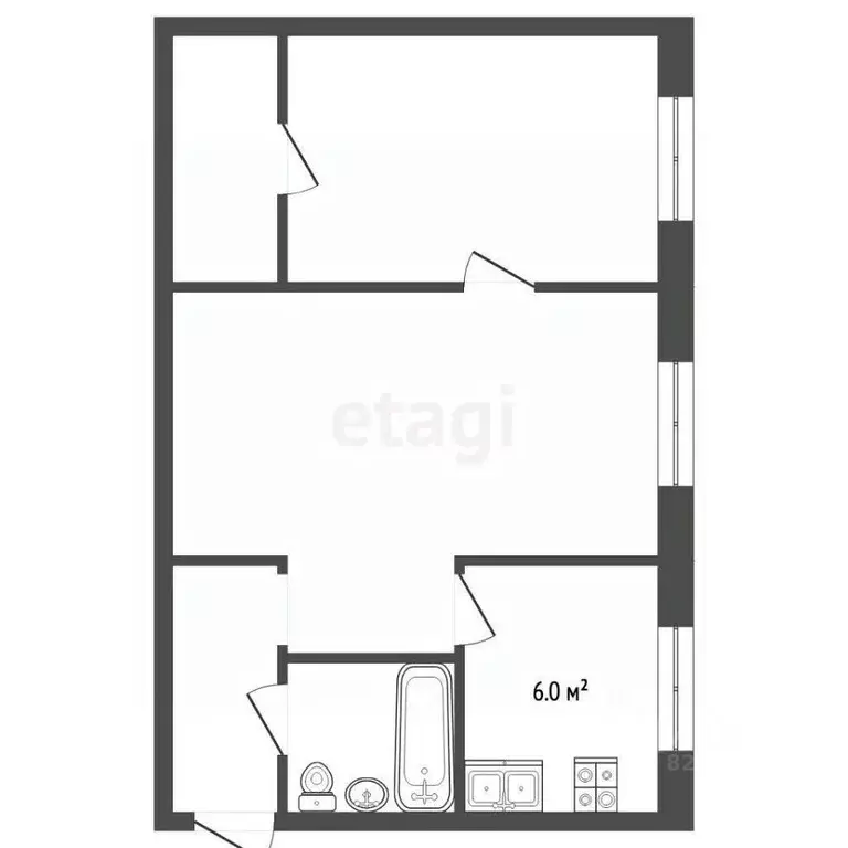 2-к кв. Московская область, Воскресенск городской округ, с. Ашитково ... - Фото 2