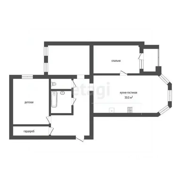 3-к кв. Тюменская область, Тюмень ул. Революции, 228 (92.6 м) - Фото 1