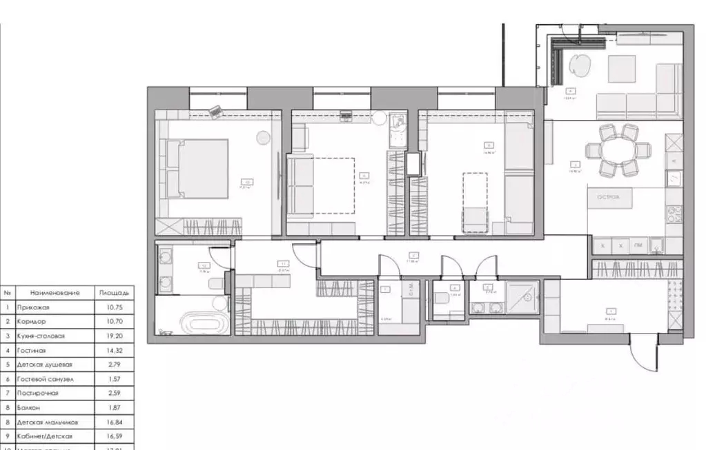4-к кв. Москва Мосфильмовская ул., 70 (146.01 м) - Фото 1