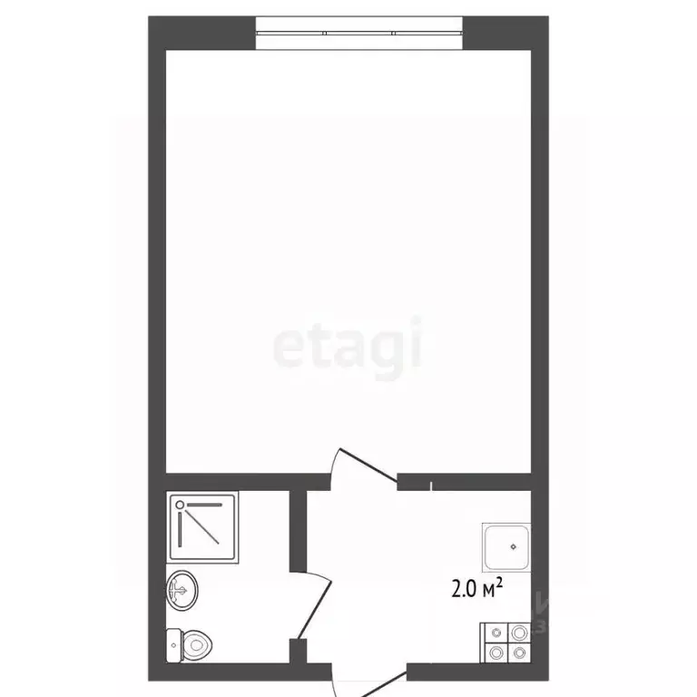 Студия Тюменская область, Тюмень проезд Геологоразведчиков, 6 (11.7 м) - Фото 2