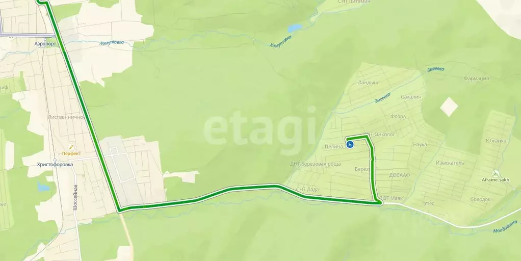 Участок в Сахалинская область, Южно-Сахалинск Романтик СНТ, 9 (15.0 ... - Фото 2