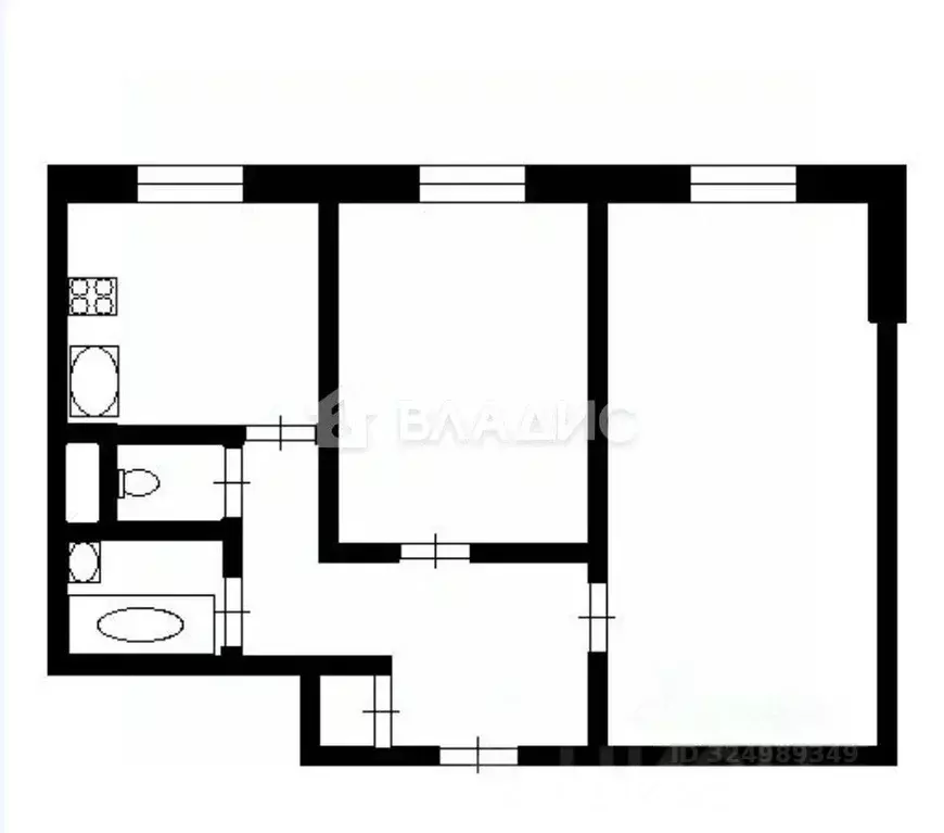 2-к кв. Москва Башиловская ул., 3К1 (43.9 м) - Фото 1