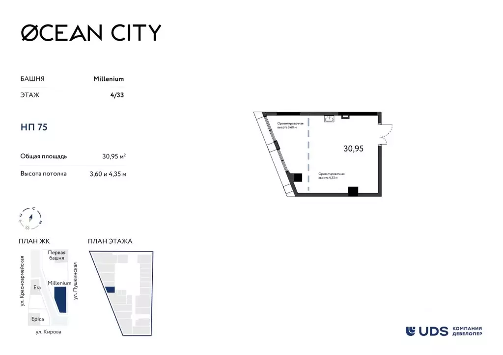 Помещение свободного назначения в Удмуртия, Ижевск Пушкинская ул. (31 ... - Фото 1