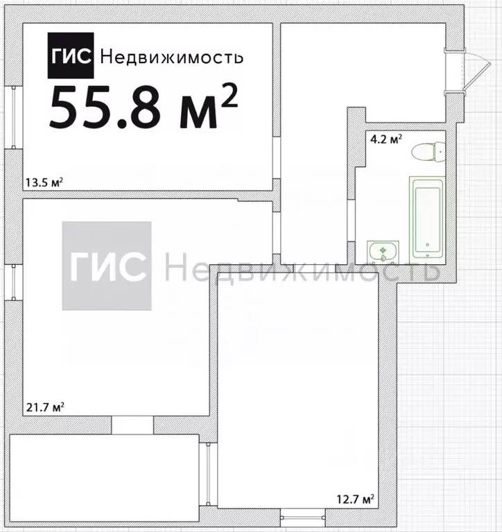 2-к кв. Новосибирская область, Новосибирск Большевистская ул., 118 ... - Фото 1