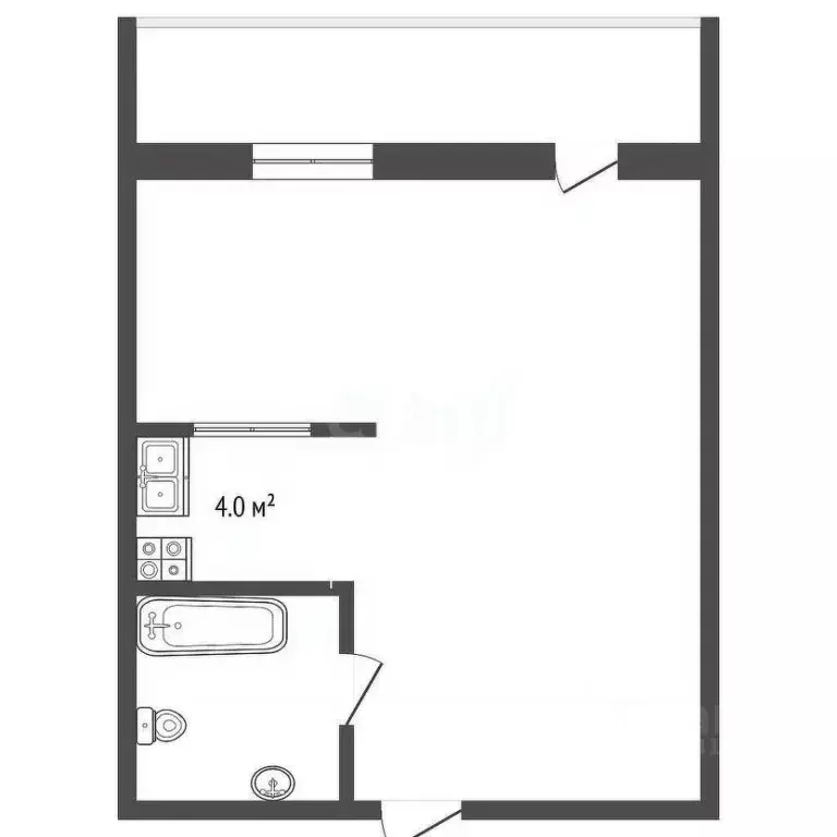 Студия Севастополь ул. Парковая, 7 (45.0 м) - Фото 1