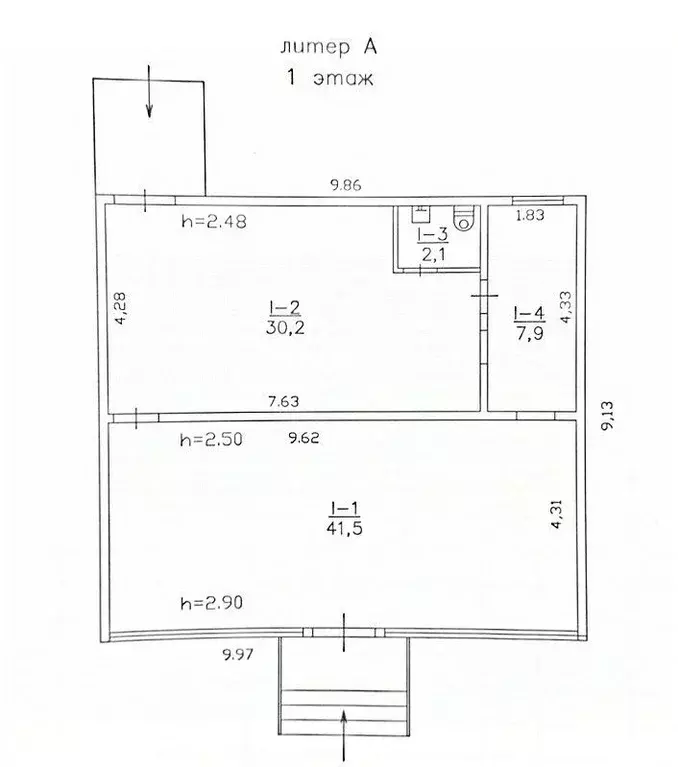 Помещение свободного назначения в Севастополь, Севастополь, Инкерман ... - Фото 2