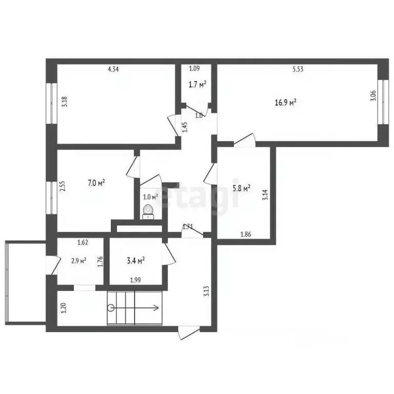 Офис в Ямало-Ненецкий АО, Муравленко ул. Ленина, 74 (138 м) - Фото 2