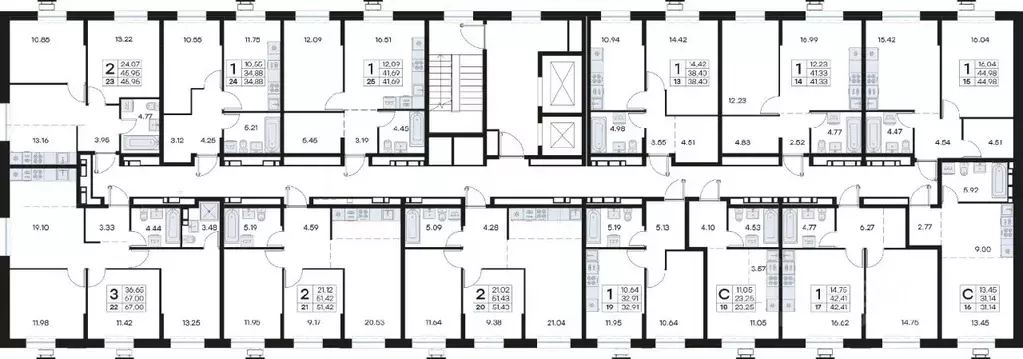 1-к кв. Приморский край, Владивосток Клуб 25 жилой комплекс, 1 (41.33 ... - Фото 2