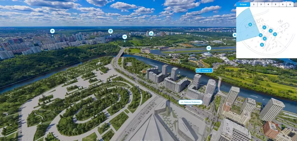 1-к кв. Москва Жилой комплекс остров, 4-й кв-л,  (38.6 м) - Фото 1