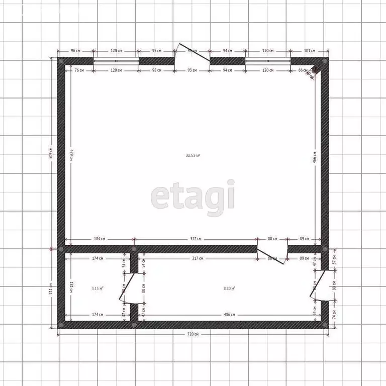 Офис (33.4 м) - Фото 1