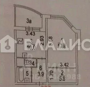 1-к кв. Москва Большая Очаковская ул., 3 (44.5 м) - Фото 2