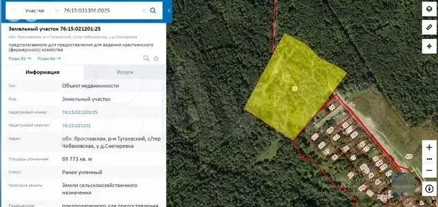 Участок в Ярославская область, Тутаевский муниципальный округ, ... - Фото 0
