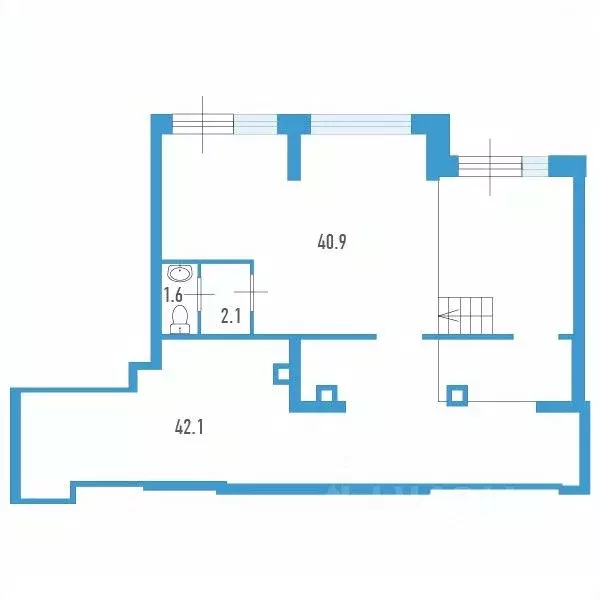 Помещение свободного назначения в Санкт-Петербург ул. Вадима Шефнера, ... - Фото 2