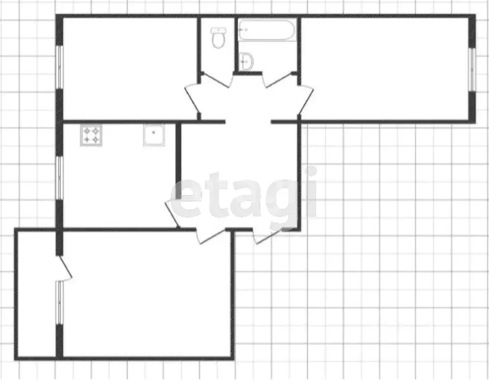 3-к кв. Липецкая область, Липецк просп. Победы, 73 (65.6 м) - Фото 2