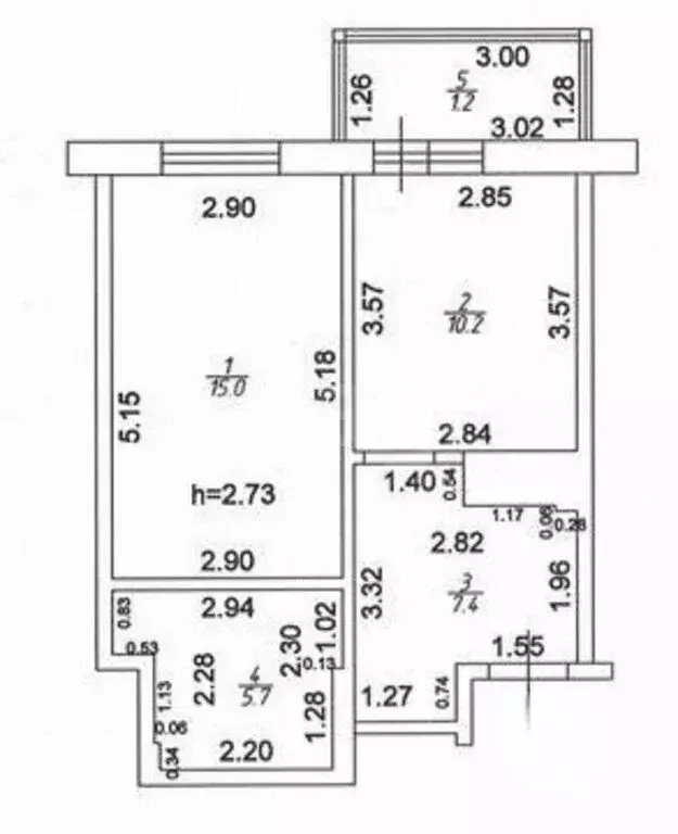 1-комнатная квартира: Казань, проспект Альберта Камалеева, 34 (39.5 м) - Фото 1