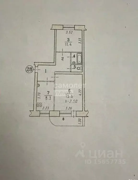 2-к кв. Омская область, Омск ул. 4-я Любинская, 46 (49.0 м) - Фото 2