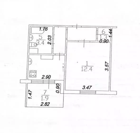 1-к кв. Татарстан, Казань ул. Ноксинский Спуск, 5 (27.0 м) - Фото 2
