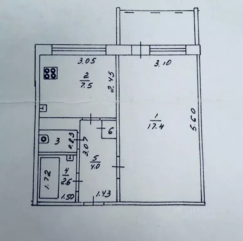1-к кв. Кировская область, Киров Зеленая ул., 30 (33.0 м) - Фото 1