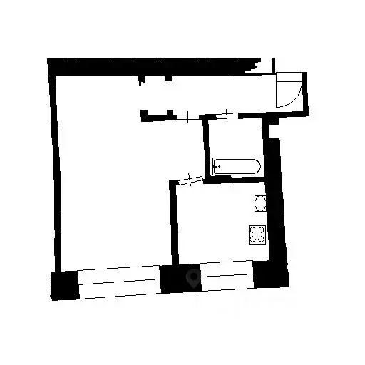 1-к кв. Башкортостан, Уфа Черниковская ул., 9 (32.0 м) - Фото 1