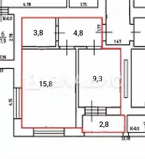 1-к кв. Калининградская область, Калининград ул. Аксакова, 123 (36.5 ... - Фото 2