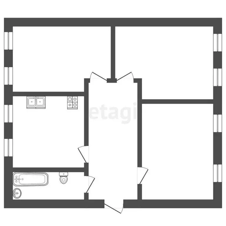 Дом в Бахчисарайский район, село Тенистое (110 м) - Фото 0