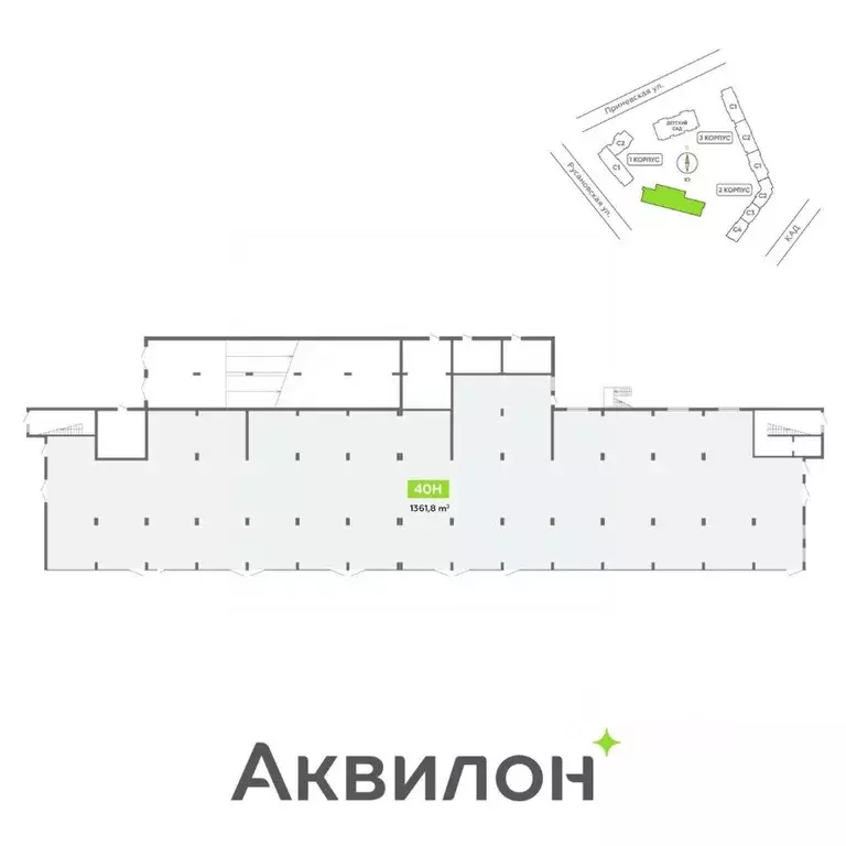 Торговая площадь в Санкт-Петербург Аквилон Скай жилой комплекс (1362 ... - Фото 1