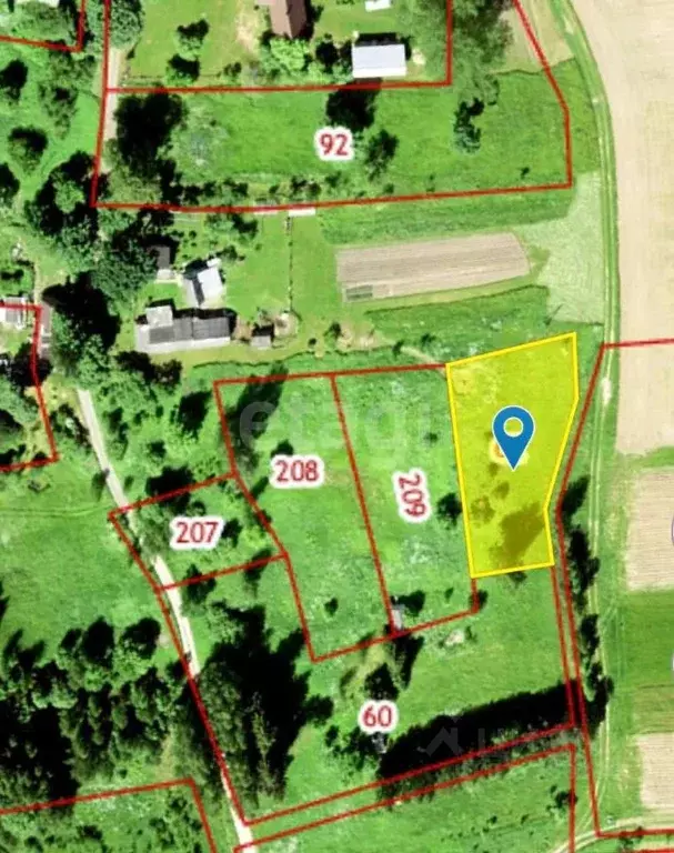 Участок в Псковская область, Печорский муниципальный округ, д. ... - Фото 2