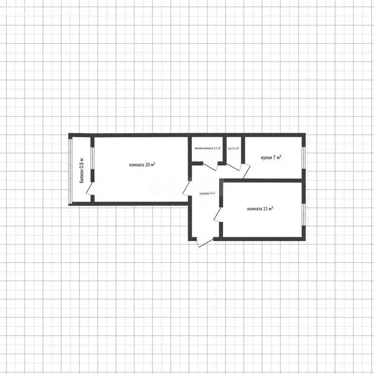 2-комнатная квартира: Майкоп, улица 8 Марта, 1 (49.2 м) - Фото 1