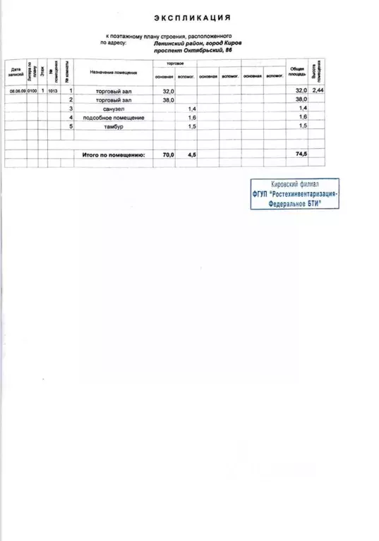 Помещение свободного назначения в Кировская область, Киров Октябрьский ... - Фото 1