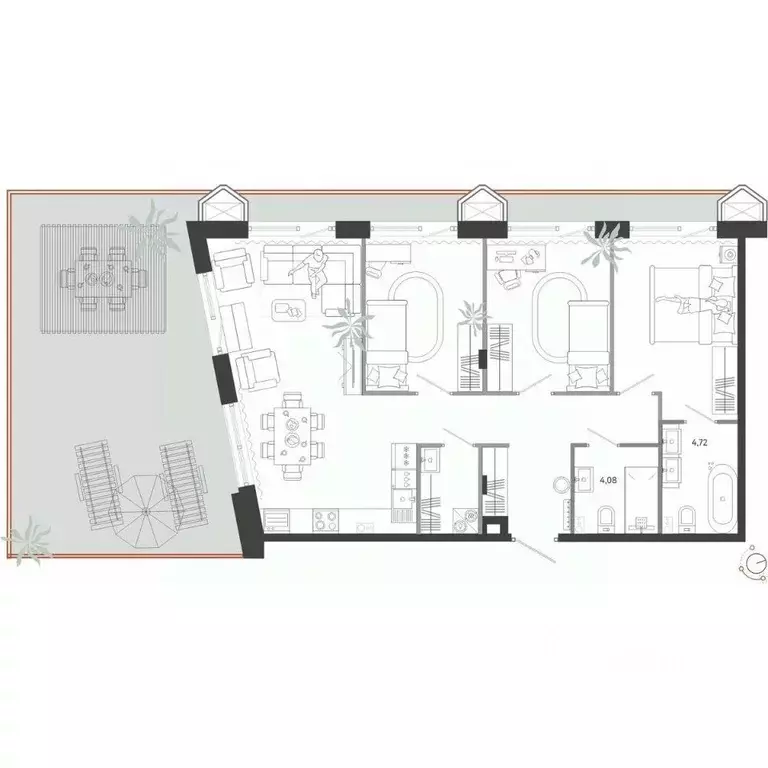 3-к кв. Приморский край, Владивосток Бархатная ул. (98.66 м) - Фото 1