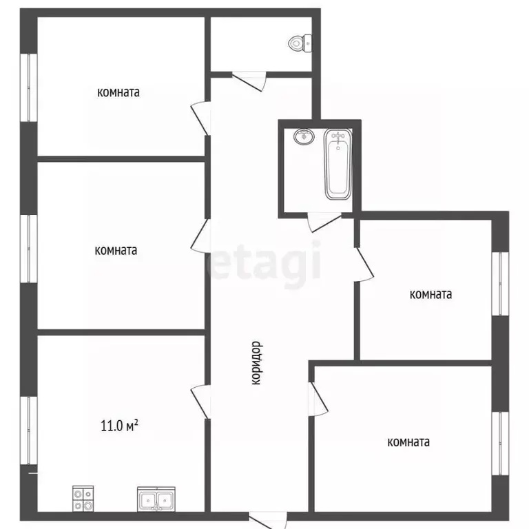 4-к кв. Мордовия, Рузаевка ул. Карла Маркса, 66 (90.4 м) - Фото 2