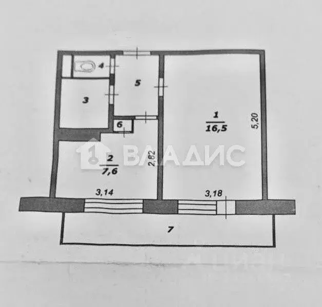 1-к кв. Белгородская область, Белгород 10-й мкр, ул. Спортивная, 12 ... - Фото 2