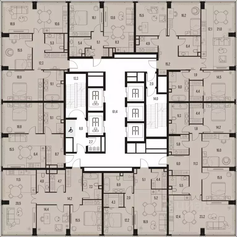2-к кв. Москва Летниковская ул., 11к1 (59.0 м) - Фото 1