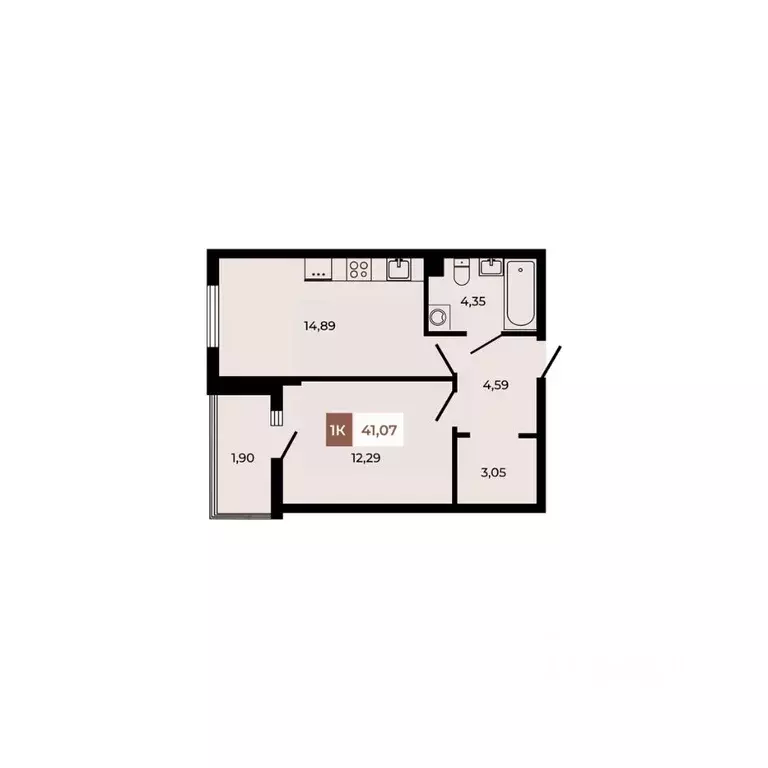 1-к кв. Ростовская область, Аксайский район, Щепкинское с/пос, пос. ... - Фото 1