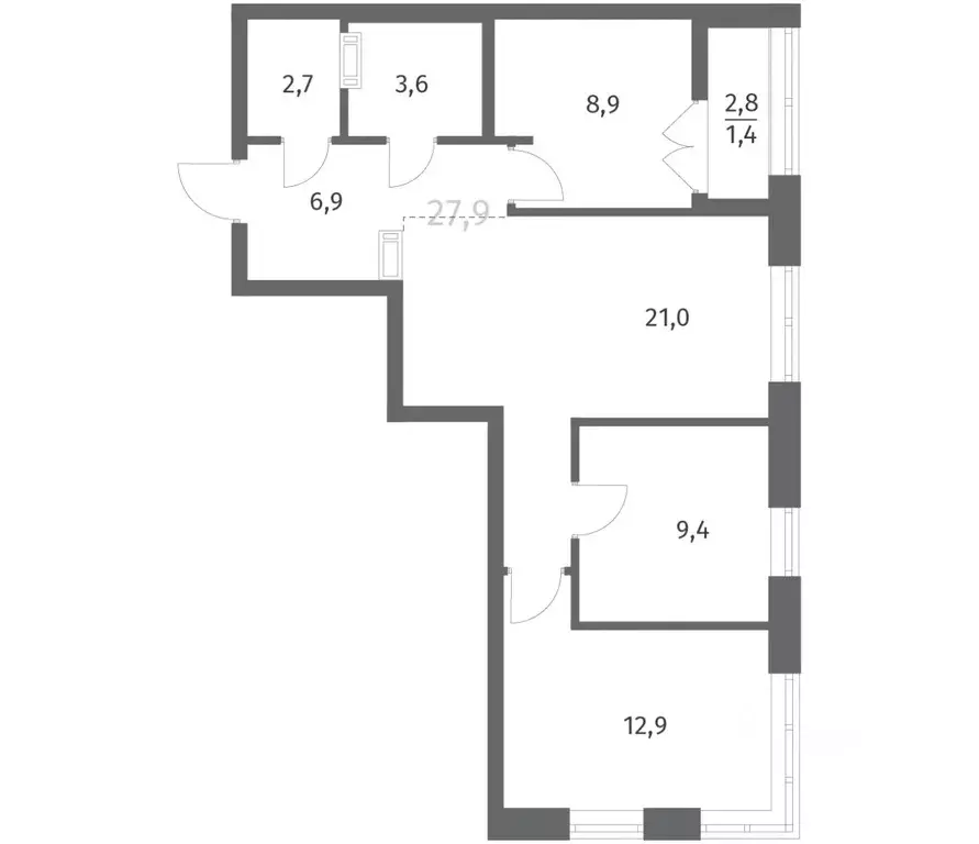 3-к кв. Ленинградская область, Ломоносовский район, Аннинское ... - Фото 1