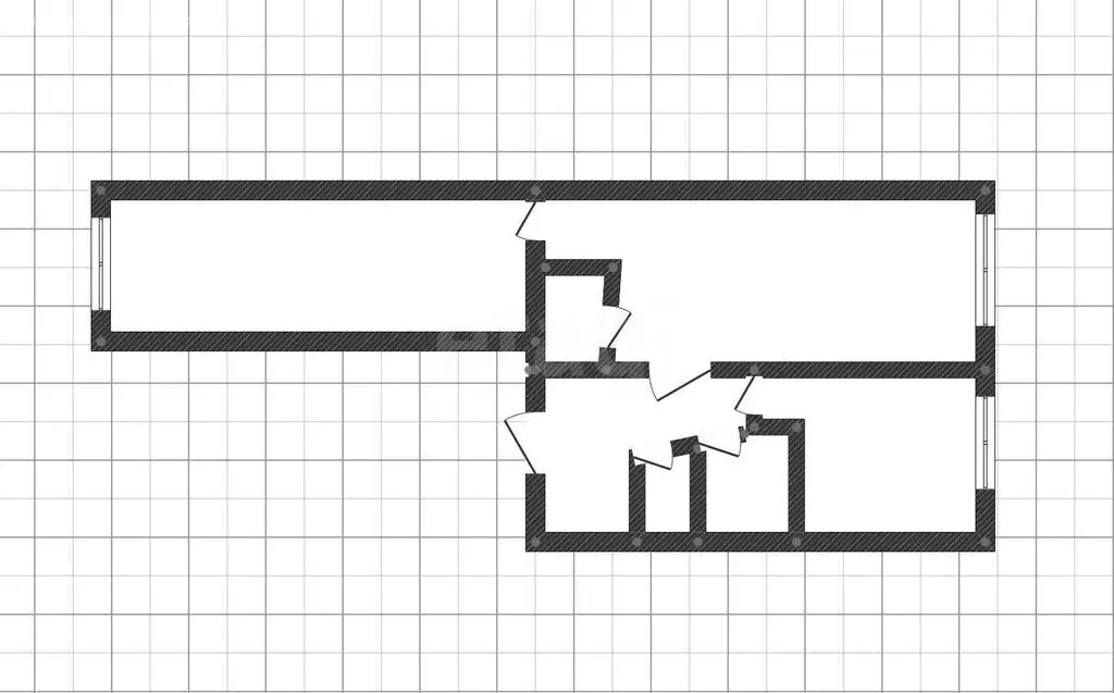 2-комнатная квартира: Белгород, Садовая улица, 41 (43 м) - Фото 1