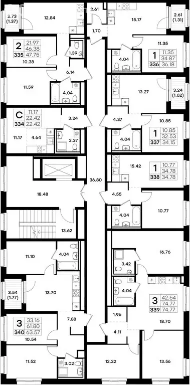 2-комнатная квартира: Казань, ЖК Глоракс Экосити (47.75 м) - Фото 1