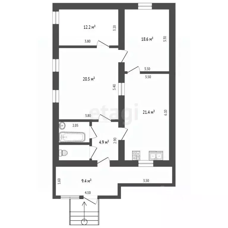 Дом в Крым, Бахчисарай ул. Яшлыкъ, 2 (93 м) - Фото 2