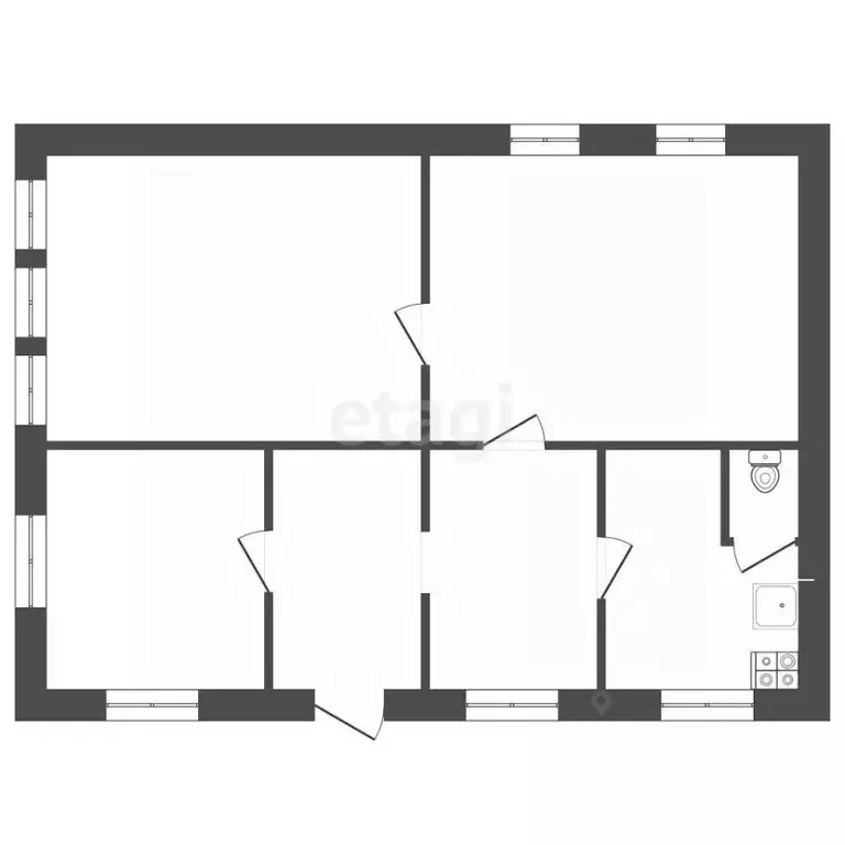 Дом в Мордовия, с. Лямбирь ул. Гагарина, 4 (69 м) - Фото 2