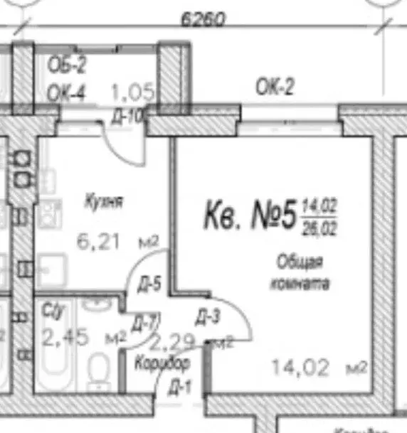 1-комнатная квартира: деревня Крутые Выселки, Лучезарная улица, 8А (26 ... - Фото 0