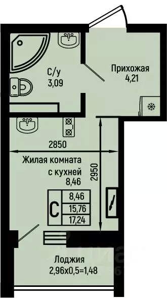 Студия Краснодарский край, Туапсинский муниципальный округ, с. Небуг ... - Фото 0