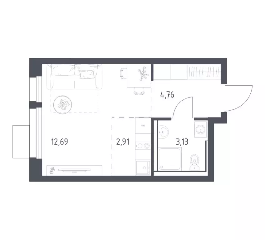 Квартира-студия: Балашиха, микрорайон Авиаторов, улица Колдунова, 1 ... - Фото 1