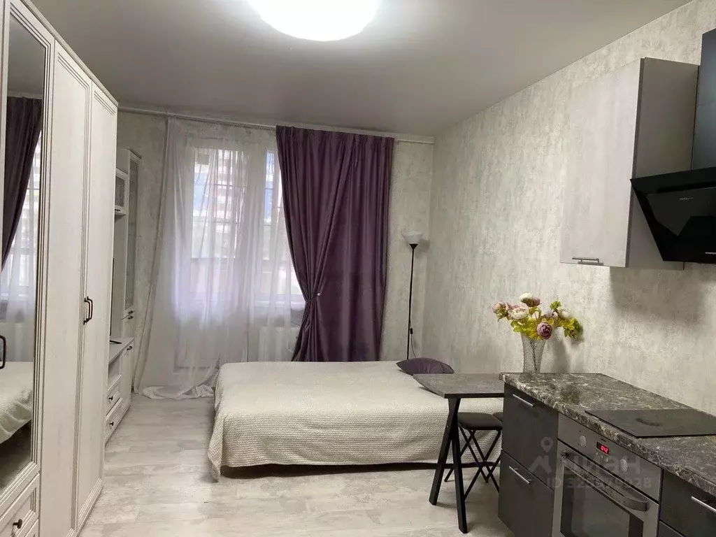 Студия Санкт-Петербург ул. Плесецкая, 10 (24.0 м) - Фото 1