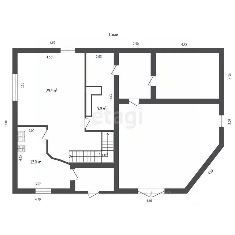 Дом в Пермский край, пос. Куеда пер. 2-й Пионерский (112 м) - Фото 2
