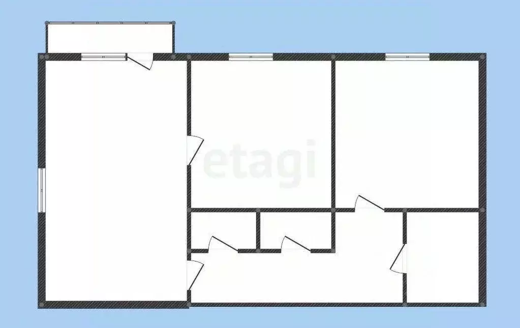 2-к кв. Белгородская область, Губкин ул. Кирова, 36А (42.37 м) - Фото 1