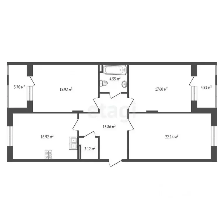 3-к кв. Краснодарский край, Новороссийск городской округ, с. Мысхако ... - Фото 2