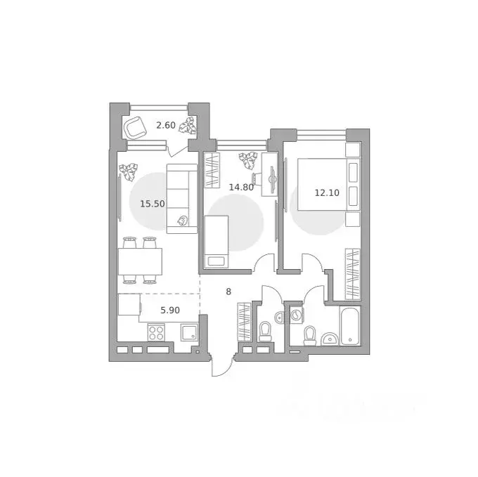 3-к кв. Башкортостан, Уфа Зеленая Роща жилрайон, Лесная Симфония жилой ... - Фото 1