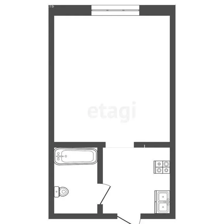 Квартира-студия: Тюмень, улица Энергетиков, 30А (16.7 м) - Фото 0