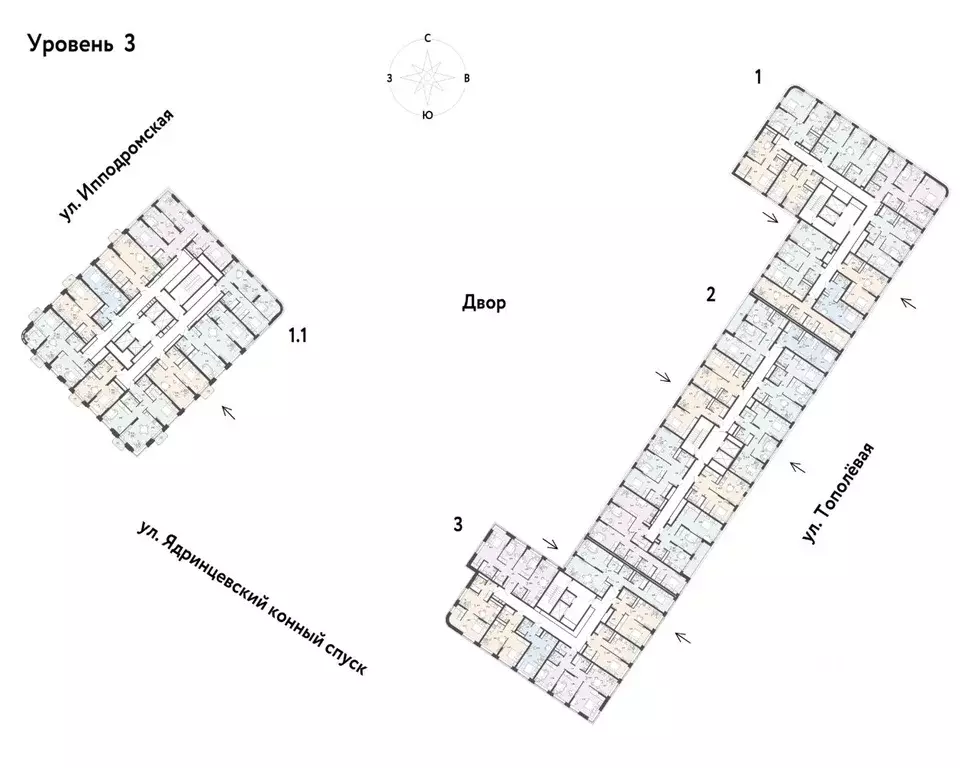 3-к кв. Новосибирская область, Новосибирск Тополевая ул., с21 (85.44 ... - Фото 1