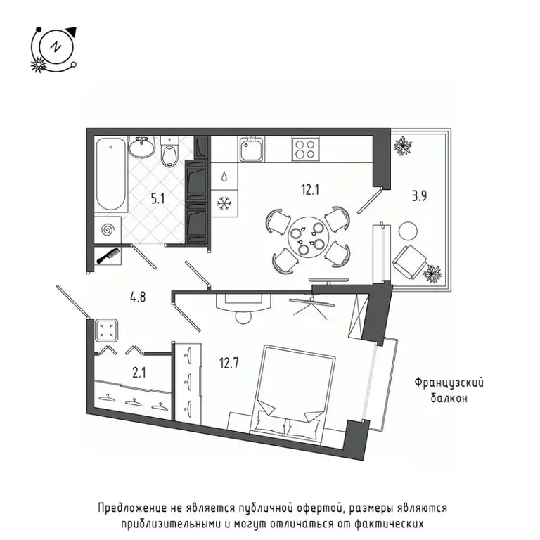 1-к кв. Санкт-Петербург Черниговская ул., 17 (38.3 м) - Фото 0